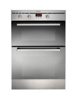 Indesit Fimd23Ixs 60Cm Built-In Double Electric Oven - Stainless Steel